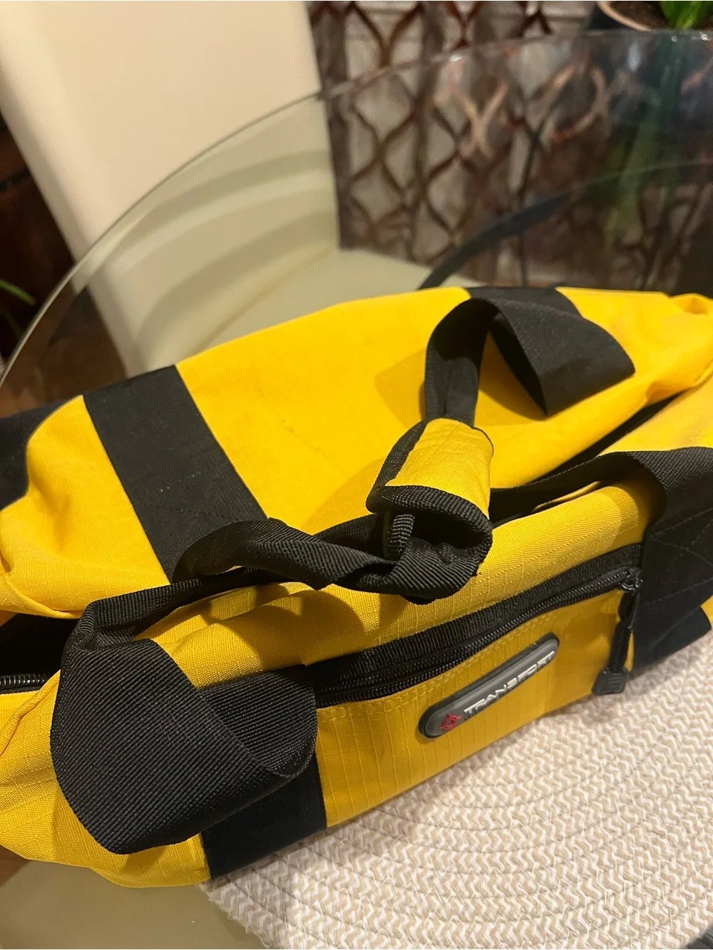 Set of 2 (Yellow and Red) Duffel Bag Set
